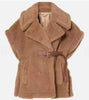 Teddy Bear Shawl Female Autumn Winter Camel Jacket Sheep Wool Coat Lapel Short Alpaca Silk Jacket
