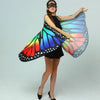1pc Womens Butterfly Wings Polyester Butterfly Cape for Stage Dress-up Shawl Cloak Fancy Dress Costume 150x70cm