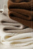 100% pure cashmere cardigan women's winter coat thickened loose knit sweater coat