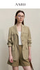 Women's Jacket Autumn Casual Notched Lapel Jacket Office Lady Versatile Women's Loose Long Sleeve Tops 12651026