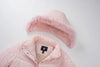 Womens Fleece Long Padding Winter Jacket Down Puffer Outwear with Removable Hood Waterproof Windproof Thicken Park Coat