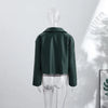 Lapel Long Sleeve Faux Leather Jacket Women Street Turn-down Collar Single Breasted Loose Coats Chic Lady Jackets Outerwears