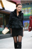 Autumn Winter Real Genuine Rabbit Fur Coat Women Full Pelt Real Rabbit Fur Jacket Fur Mandarin Collar Overcoats