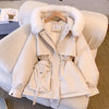 Women Winter Jacket Big Fur Collar Parkas Coat Long Coat Hooded Warm Wool Liner Female Snow Wear Padded Parka