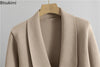 Autumn Winter Knitted Two-piece Set Women's Elegant Cardigan Sweater Jacket A-line Skirt Set Small Suit Collar Set Skirt