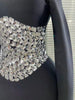 Sparkly Crystals Women Long Sleeve Sexy Bodycon Long Bandage Dress Evening Party Elegant Red Carpet Birthday Outfit