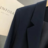 Women's Jacket Suit Jacket Casual Blazers Navy Blue Single-breasted Lapel Loose Office Worker Coat for Women Outwear