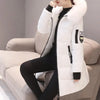 Women Winter Jackets Down Cotton Hooded Tops Large Size Parkas Mujer Coats Long Coat Female Fur Collar Outfits Year