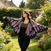 Women's Butterfly Knit Shawl Cape Crochet Monarch Butterfly Cardigan Coat Spring and Autumn Shawl Top Outerwear
