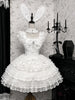 Y2K Sweet Lolita Jks Strap Dress Women Solid Ruffle Lace Bow Patchwork Kawaii Princess Ball Gown Knee-Length Elegant Party