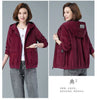 Corduroy Short Coat 5XL Women's Spring Autumn Korean Loose Solid Hooded Jacket Casual Female Zipper Coat Tops