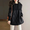 Down Cotton Jacket Comfortable Elegant Loose Women's Winter Parka Hooded Splicing Appear Thin Female Knitting Jacket