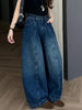 Autumn European and American Style Retro Loose Denim Pants Women Design Pants