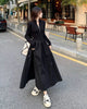 Black Long Dresses for Women Korean Simple High Waist Zipper-Up Turtleneck A-Line Dress Ladies French Style High Street Vestidos