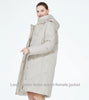 winter quilted coat long womens cotton jacket warm casual hooded parka GWD3716I