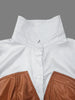 Womens Dresses Shirt PU Skirt Autumn Buttons Long Sleeve Patchwork Pocket Skinny Belted Lapel Female Midi Dress