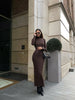 Autumn Winter Women Knitted Long Sleeved Sweater Dress Sexy Slim Fit Striped High elasticity Female Vestidos Sweater Out