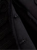 Women Baroque Cropped Jacket Military Inspired Structured Shoulder Asymmetric Hem Elegant Short Blazer Jacket Outerwear
