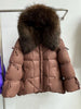Lagabogy Big Natural Fox Fur Puffer Jacket Winter Clothes Women Thick Warm White Duck Down Coat Female Real Fur Parker