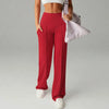High Waisted Yoga Pants for Women, Loose Wide Leg Workout Trousers with Pockets for Running and Outdoor Exercise
