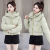 Winter Korean Hooded Bread Jacket Women Parkas Casual Thicke Warm Down Cotton Padded Short Jacket Female Outerwear