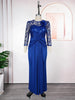 Sequins Long Sleeve Chiffon Dresses Elegant Women Party Prom Birthday Evening Maxi Robes African Dashiki Clothing Turkey Kaftans