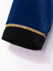 Womens Circus Ringmaster Costume Tuxedo Party Showman Tailcoat Blazer Stand Collar Fringed Shoulder Board Velvet Jacket Coat