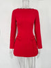Autumn Female Tee Bow Mini Dress Slim Patchwork High Waist Elegant Party Dress Women's Solid Y2k Bodycon Dress
