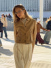 Solid Suede Women's Jacket Long-Sleeved Single-Breasted Short Coat Casual Spring Autumn High Street Lady Wear