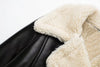 Double Sided Short Jacket Women Warm Thick Lapel Lambswool Coat Autumn Winter Vintage Female Fleece Chic Tops