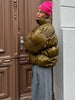 Stand Collar Layered Zipper Cotton Jacket Woman Loose Solid Color Long Sleeves Casual Coat Versatile Street Women's Warm Jackets