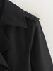 Ladies Vintage Cropped Trench Spring Autumn Jacket Women Streetwear Double Breasted Long Sleeve Top Female Chic Coat Outfits
