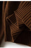 100% pure cashmere cardigan women's winter coat thickened loose knit sweater coat
