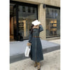 Women's Lamb's Wool Patchwork Cowboys Cotton Coat Jacket Winter Long Overcoat Coat Comfort Winter Coat Women