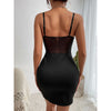 Black Sheer Mesh Slim Dress Women Sexy Thin Strap Lace Square Neck Ruched Detail Long Sash Tie Dresses Lady Club Party Y2k Wear