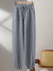 100% Merino Wool Pants Women Jogger Trousers Autumn Winter French Style Thick Soft Casual Female Knit Pencil Pants