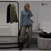 Curved Stitching Women Jacket Long Sleeve Slim Fitted Blazer Open Front Waist Truncated Outerwear Elegant Office Commuter Jacket