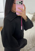 Casual Women's Waist Cinched Cropped Jackets Lapel Zipper Puff Sleeve Female Coats Spring Lady Commute Outwear