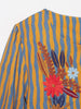 Women's Jackets Coats Autumn Striped Floral Embroidery Jacket Women Coats Vintage Female Outerwear Chic Tops