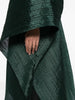 Pleated Women's Medium Length V-neck Drooping Blouse Dress