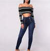 Denim Pencil Pants Women Vintage Jeans High Waist Washed Double Breasted Pockets Basics Ankle Length Trousers Streetwear