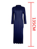 Tianpei Pleats Spring Autumn Winter Women Long Sleeve Comfortable Dress Korean Style Casual Designer Clothes