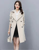 Trench Coat Women Double-Breasted Trenchcoat Lace Female Autumn Casual Coats Windbreaker Outwear Raincoat Streetwear