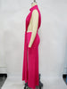 Women O-neck High Split Ruched Stacked Bodycon Midi Maxi Dress Evening Party Club Vestidos Sexy Chic Long Dresses