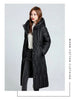 Long Winter Over-The-Knee Overcoat Parka Down Cotton-Padded Jacket Women's Plus Size 100 KG Slim Cotton-Padded Jacket