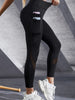 Double Pocket Yoga Pants Women's Patchwork High Waist Stretchy Leggings Fitness Jogging Cycling Sportswear Female Skinny Pants