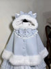 Japanese Sweet Lolita Solid Coat Women Elegant Warm Chic Cloak Winter Casual Y2k Harajuku Loose Woolen Cape