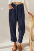 Customizable Corduroy Loose Straight Trousers Women Spring Autumn High Waist Casual Lady Oversize Loose Pants Suit Pants