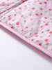 Y-neck Lace-up Cotton Coat Pink Floral Padded Jacket Loose Sweet Casual Japanese Cardigan Cotton-padded Coats Lady Warm Overcoat