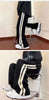 Korean Wide Leg Pant Women Loose Casual Striped High Waist Woman Hiphop Elastic Waists Pocket Straight Pants
